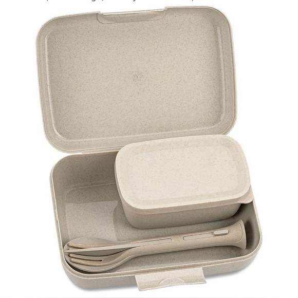 NEW- Koziol Box, Lunch to go, Cutlery Set of Three, Nature Desert Sand color - Picture 9 of 9